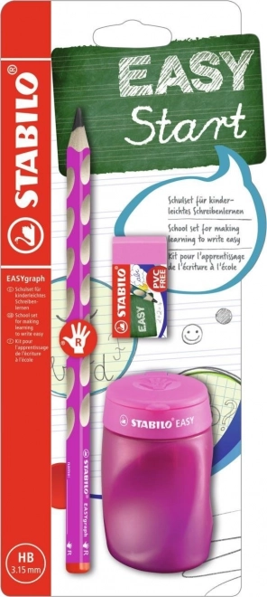 Stabilo Easygraph školský set pre pravákov ružový