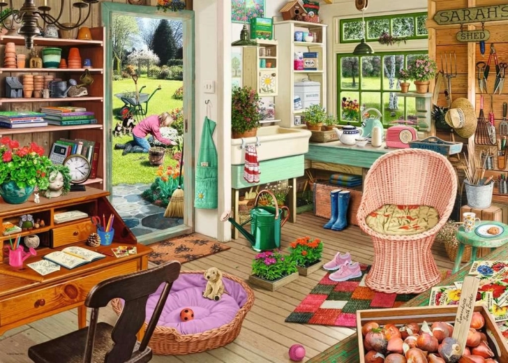 Ravensburger puzzle Moje útočisko 6: Záhradníkova kôlňa 1000 dielikov