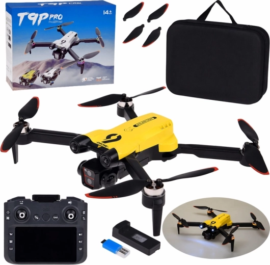 Skladací dron s kamerou na diaľkové ovládanie s pamäťovou kartou