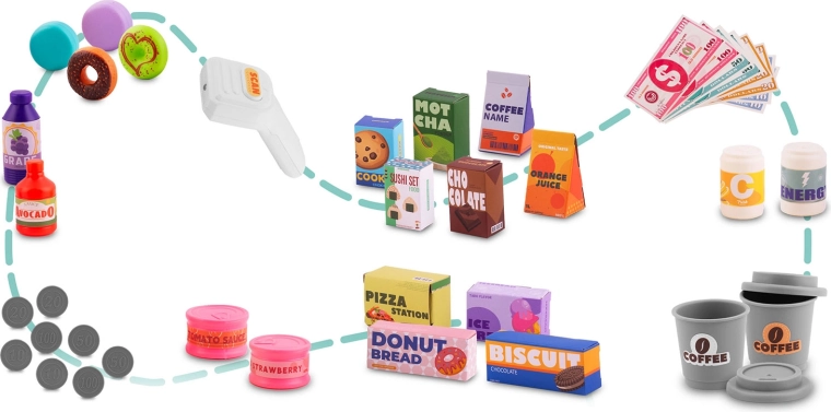 Bohatá sada doplnkov na hru na obchod