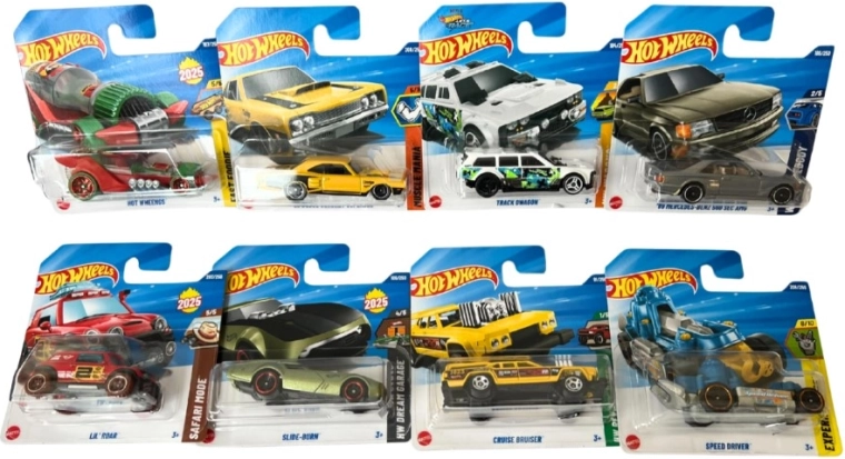 Rozmanité modely a typický štýl Hot Wheels