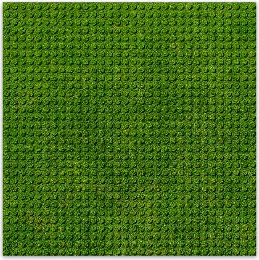 BRIXIES Plus dizajnová stavebná podložka tráva 25,5 x 25,5 cm