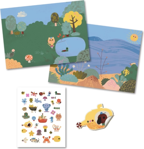 Dve krásne ilustrované scény