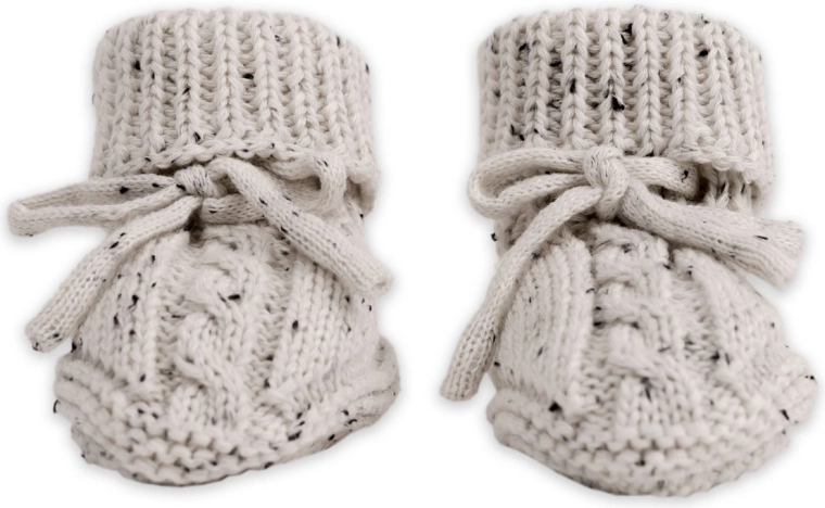 Lodger pletené capačky knit cable ground 0–6 mesiacov