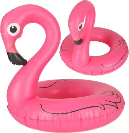 Nafukovací kruh plameniak 70 cm, nosnosť 50 kg