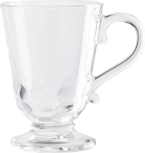 Altom Design Siena sklenený hrnček na stopke 320 ml, dekor Koraly