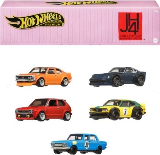 Sada 5 kovových vozidiel Premium Car Japonsko
