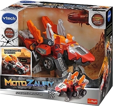 VTech Motozaur Stegozaur Lutor – interaktívna hračka 2v1 dinosaurus a buggy