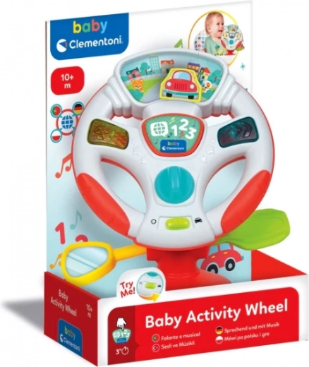 Interaktívny hovoriaci elektronický volant CLEMENTONI so slovenčinou a nemčinou