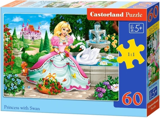 Puzzle 60 dielikov - Princezná s labuťou