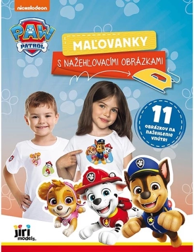 Omaľovánky s nažehľovacími obrázkami PAW PATROL