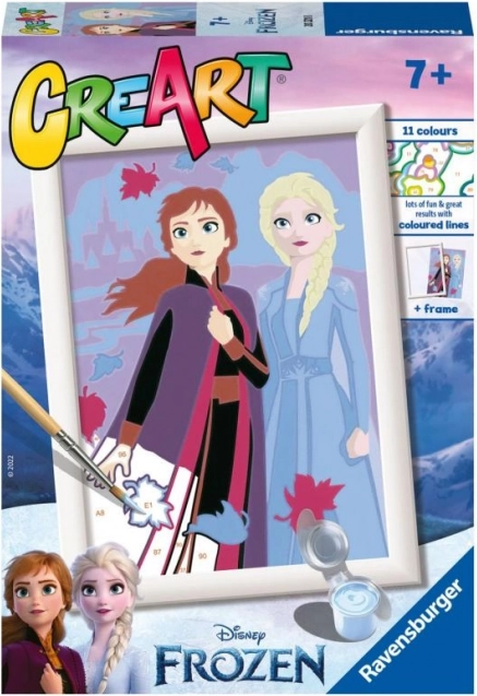 CreArt Disney Ľadové kráľovstvo – Sestry navždy maľovanie podľa čísel