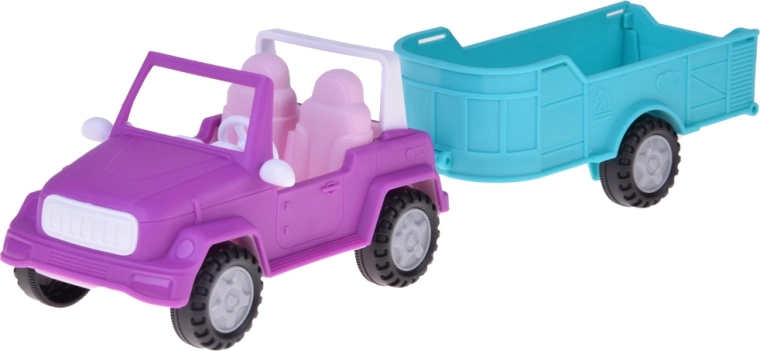 Terénne auto s odpojiteľným prívesom