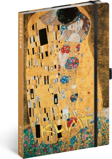 Bodkovaný zápisník NOTIQUE Gustav Klimt 13 × 21 cm
