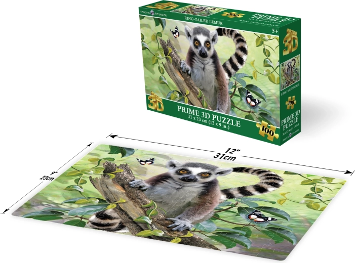 3D puzzle lemur 100 dielikov