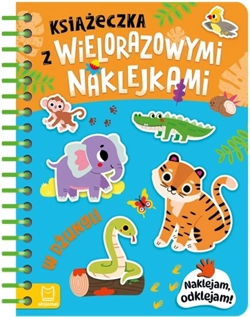 Aktívna knižka s opakovane použiteľnými nálepkami – v džungli