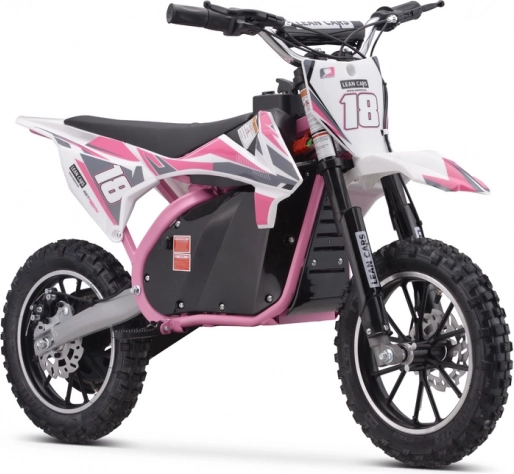 Detská elektro motorka TRAIL KING ružová