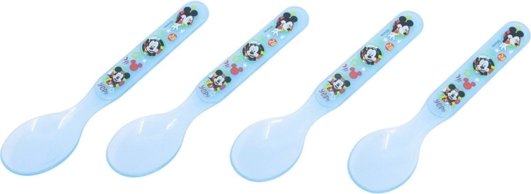 Stor sada detských lyžičiek Mickey Mouse - 4 ks