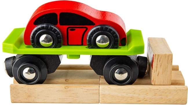 Vagón s autom a koľajnicami Bigjigs Rail