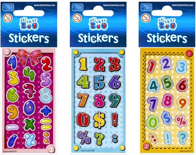 Nálepky so strieborným lemom StickerBoo - 1 kus