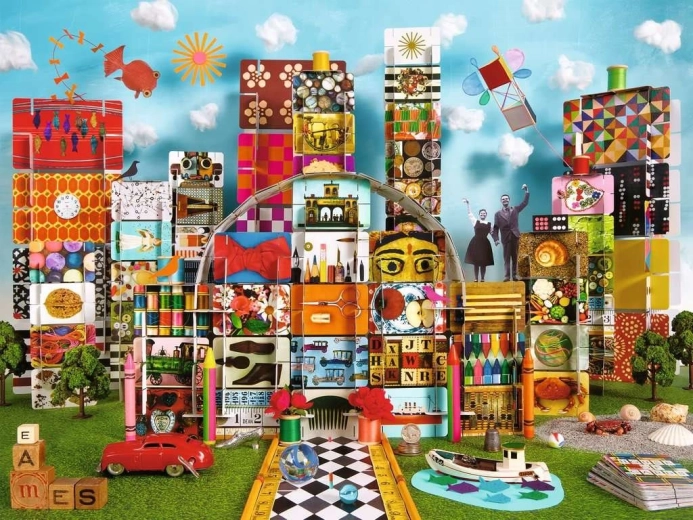 Ravensburger puzzle Eamesov fantastický dom 1500 dielikov