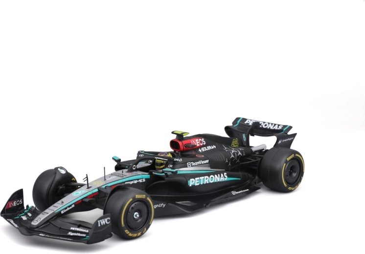 Stavebnica modelu formule Bburago Racing Mercedes‑AMG Petronas W15 2024 #44 Lewis Hamilton 1:24
