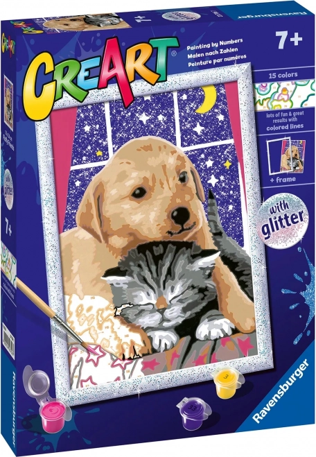 CreArt Fluffy Friends – maľovanie podľa čísel