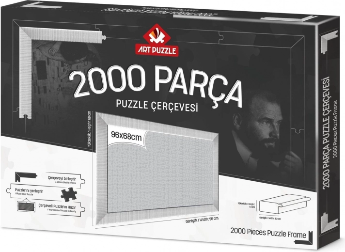 Rám na puzzle 96x68 cm biely