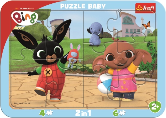 Detské puzzle TREFL Bing sa hrá 2v1