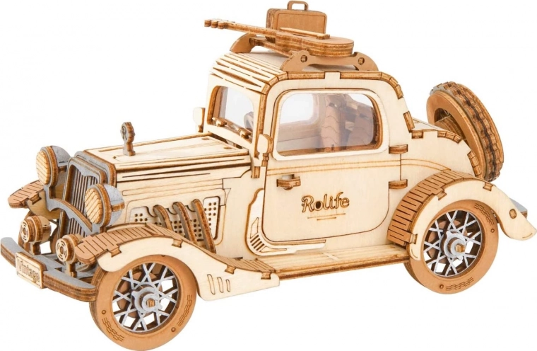 3D drevené puzzle Historický automobil