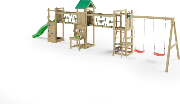 Lezecká stena s lanom na rozvoj zručností