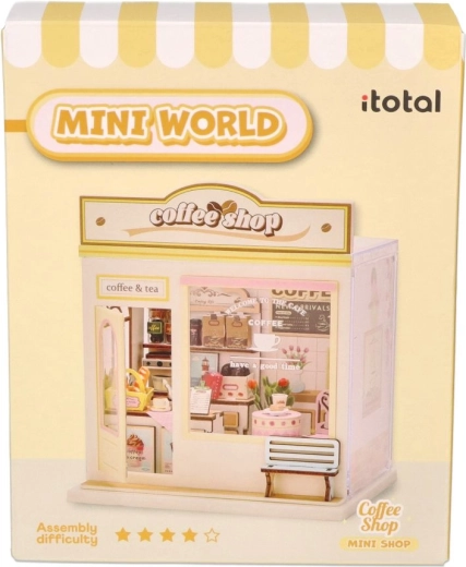 i-Total Mini dioráma DIY kaviareň na vlastné zostavenie