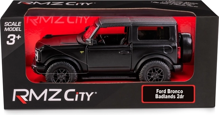 Kovový model auta Ford Bronco Badlands 2023 1:32/39 matná čierna