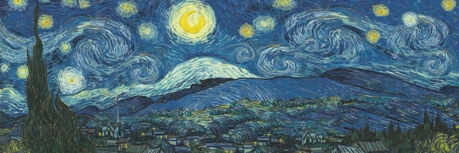 Panoramatické puzzle Hviezdna noc 1000 dielikov