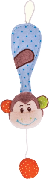 Bigjigs Baby klip na cumlík Opička Cheeky
