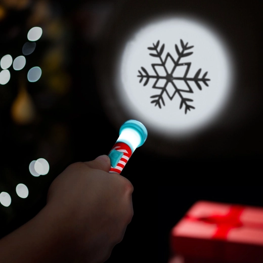 Vianočná LED baterka s 5 svetelnými motívmi