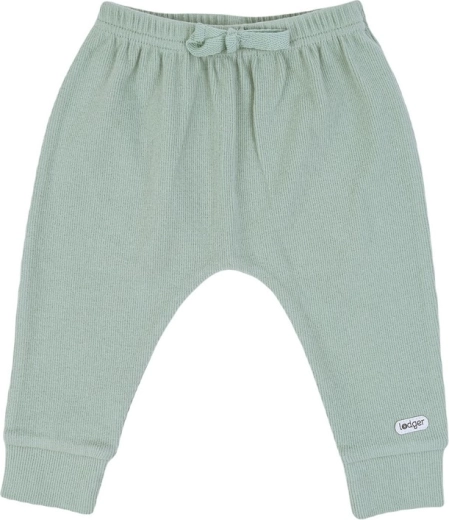 Detské tepláky Lodger jogger nomad rib silt green, veľ. 56