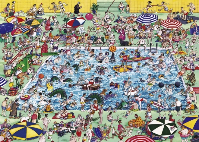 Puzzle 1000 dielikov Zábava pri bazéne