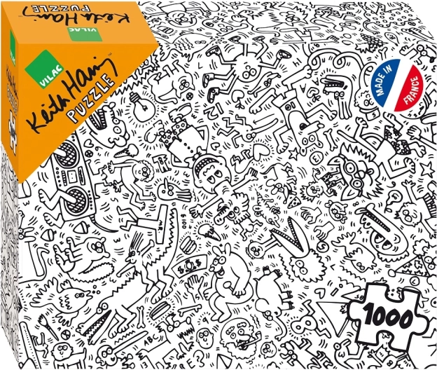 čiernobiele puzzle VILAC KEITH HARING – 1000 dielikov