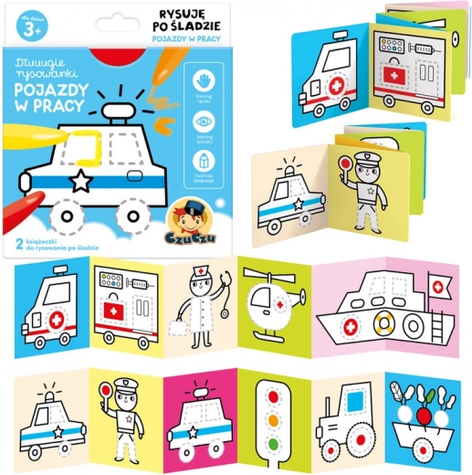 Dlhé omaľovánky Vozidlá v práci