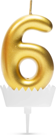 Tortová sviečka číslo 6