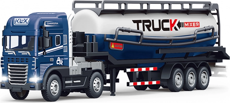 Kovový ťahač cisterna so svetelnými a zvukovými efektmi 40 cm