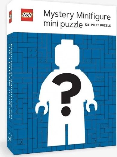 Puzzle LEGO tajomná minifigúrka 126 dielikov – Modrá