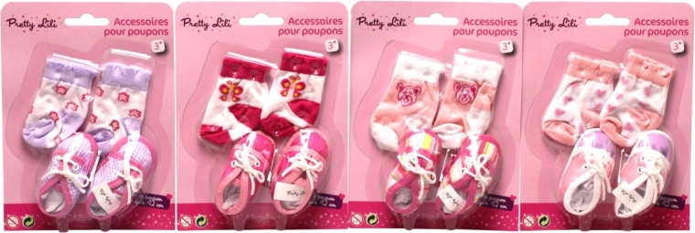 ponožky a topánočky pre bábiky 38–43 cm