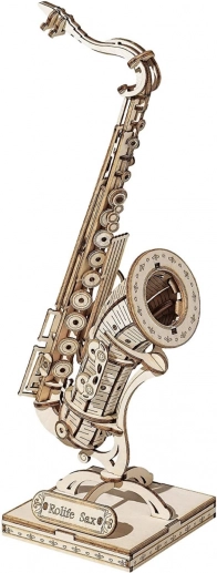 3D drevené puzzle Saxofón