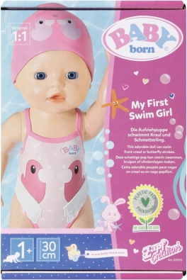 BABY born My First plaváčik – plávajúca bábika na vodné hry 30 cm