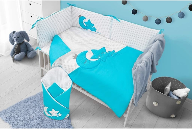 Upokojujúci motív mesiaca a hviezd