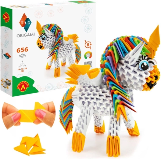 ALEXANDER 3D origami – jednorožec, 656 dielikov