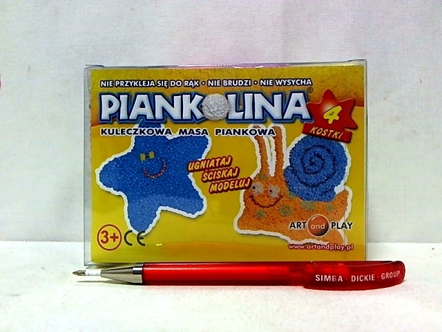 Piankolina žltá modelovacia hmota 4 kocky