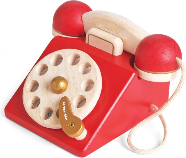 Drevený retro telefón LE TOY VAN